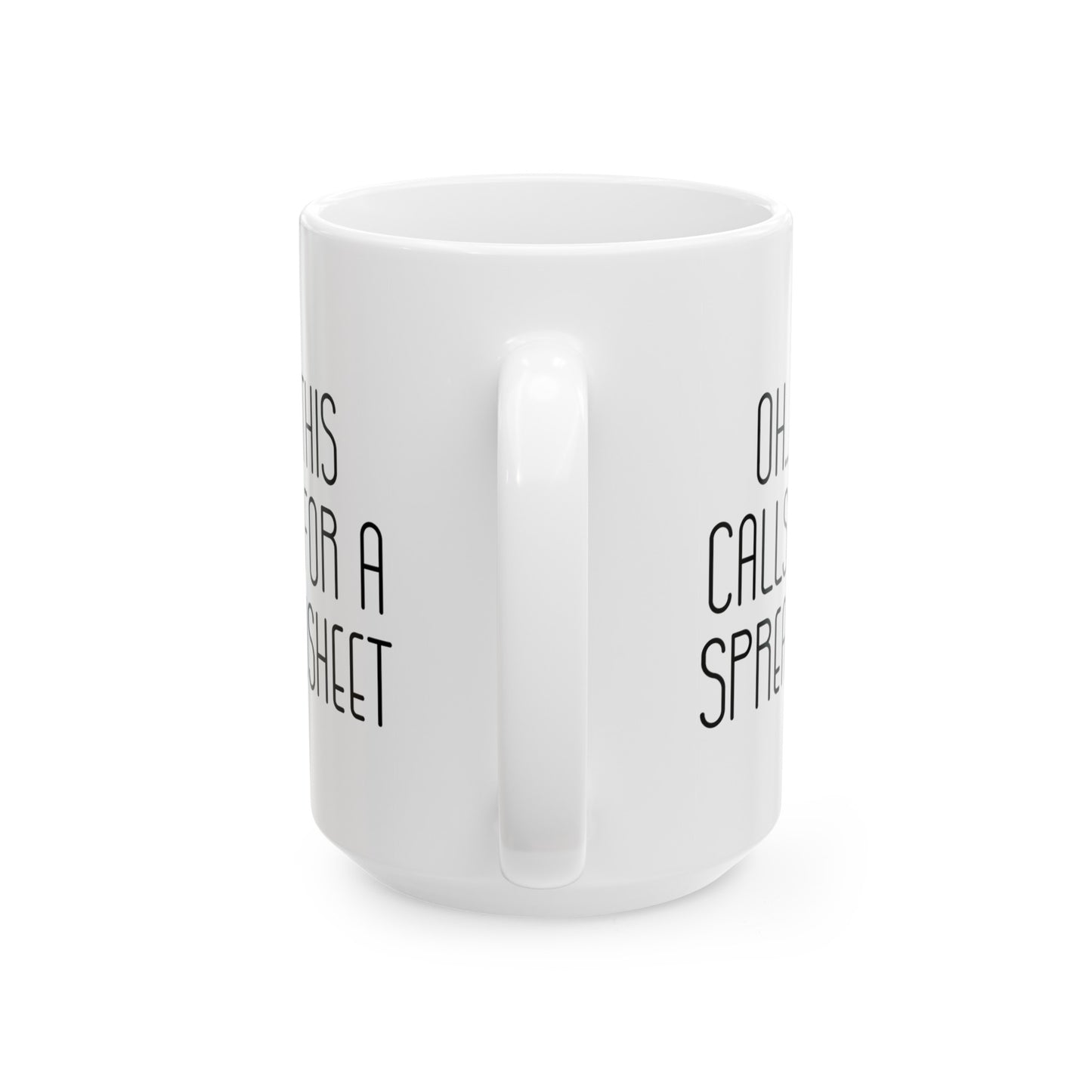 Spreadsheet Mug