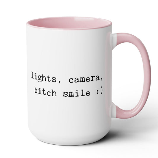 Lights Camera Smile Mug