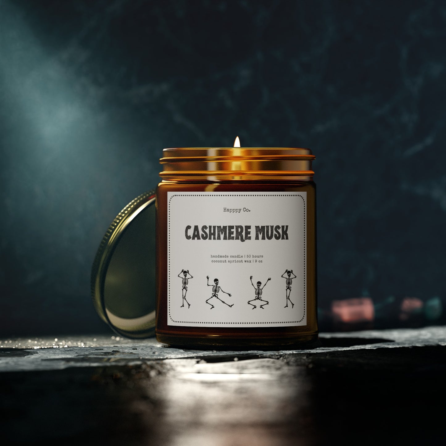 Cashmere Musk Dancing Skeletons Candle