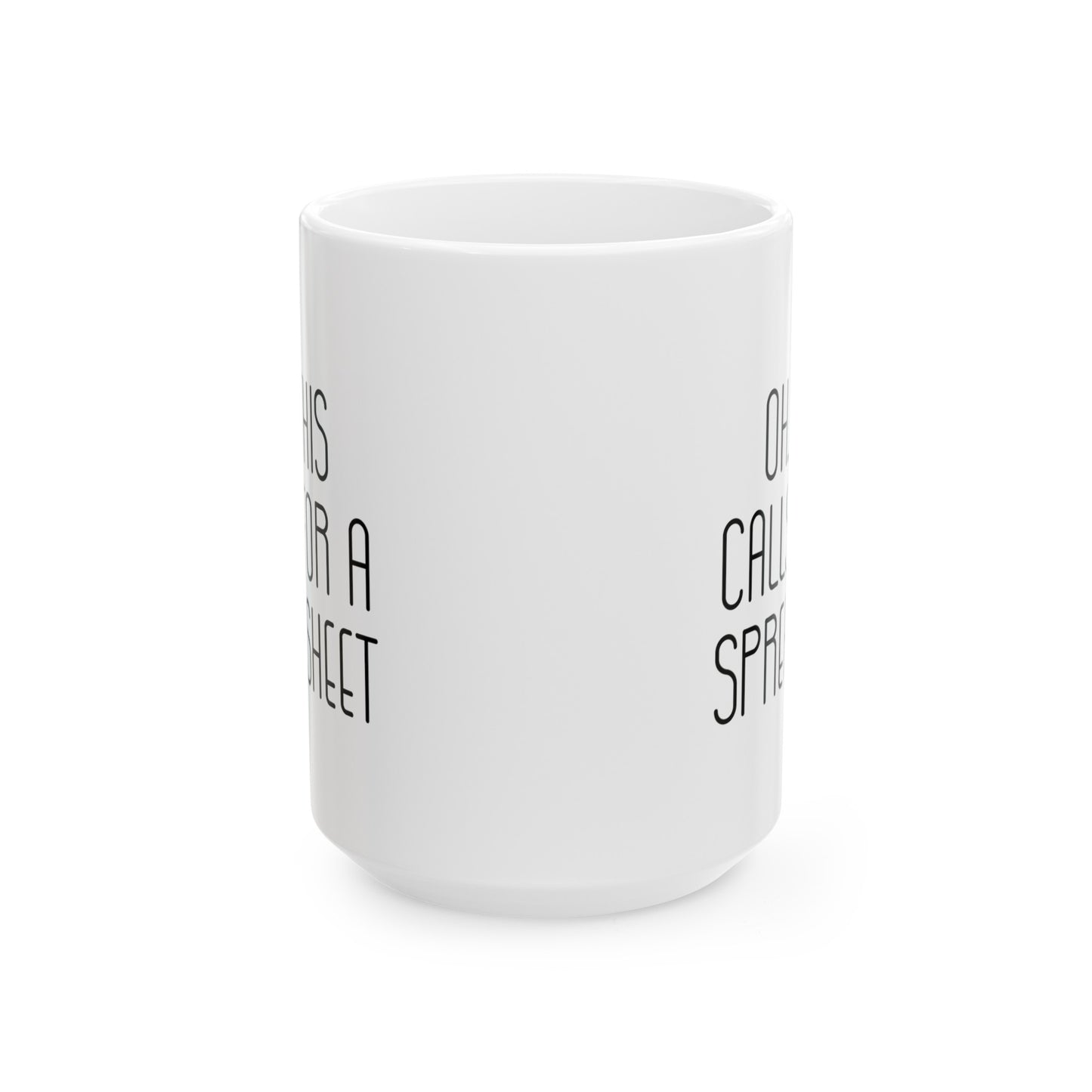 Spreadsheet Mug