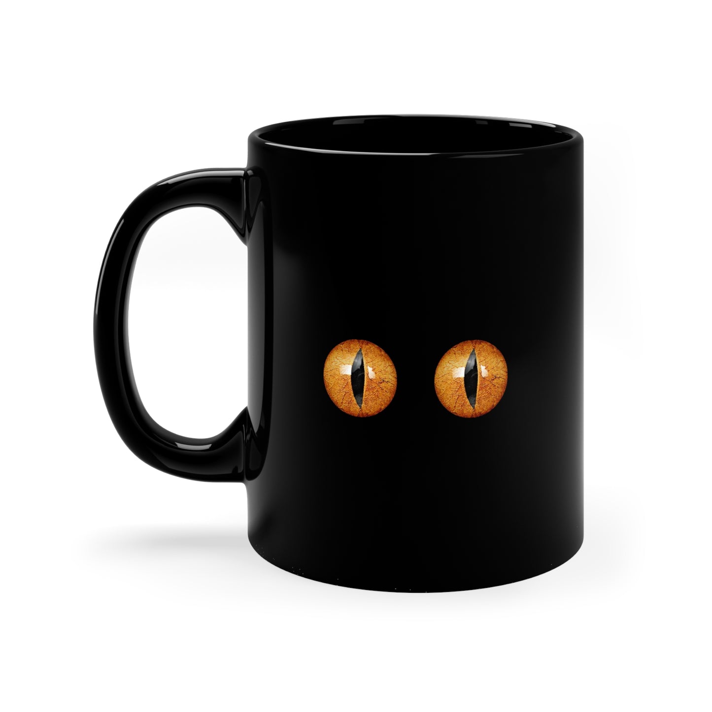 Vampire Eyes Black Coffee Mug