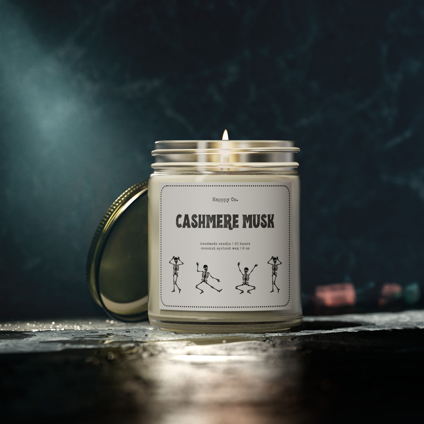 Cashmere Musk Dancing Skeletons Candle