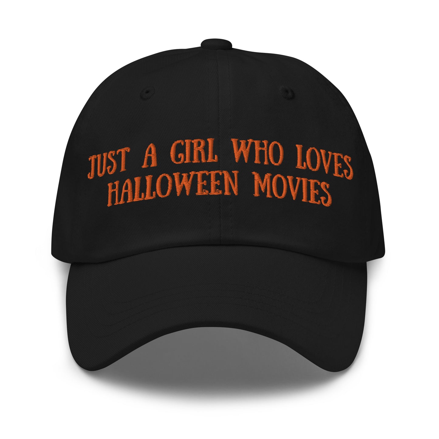 Just a Girl Who Loves Halloween Movies Hat