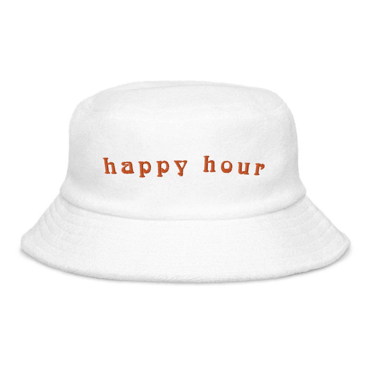 Happy Hour Terry Cloth Bucket Hat