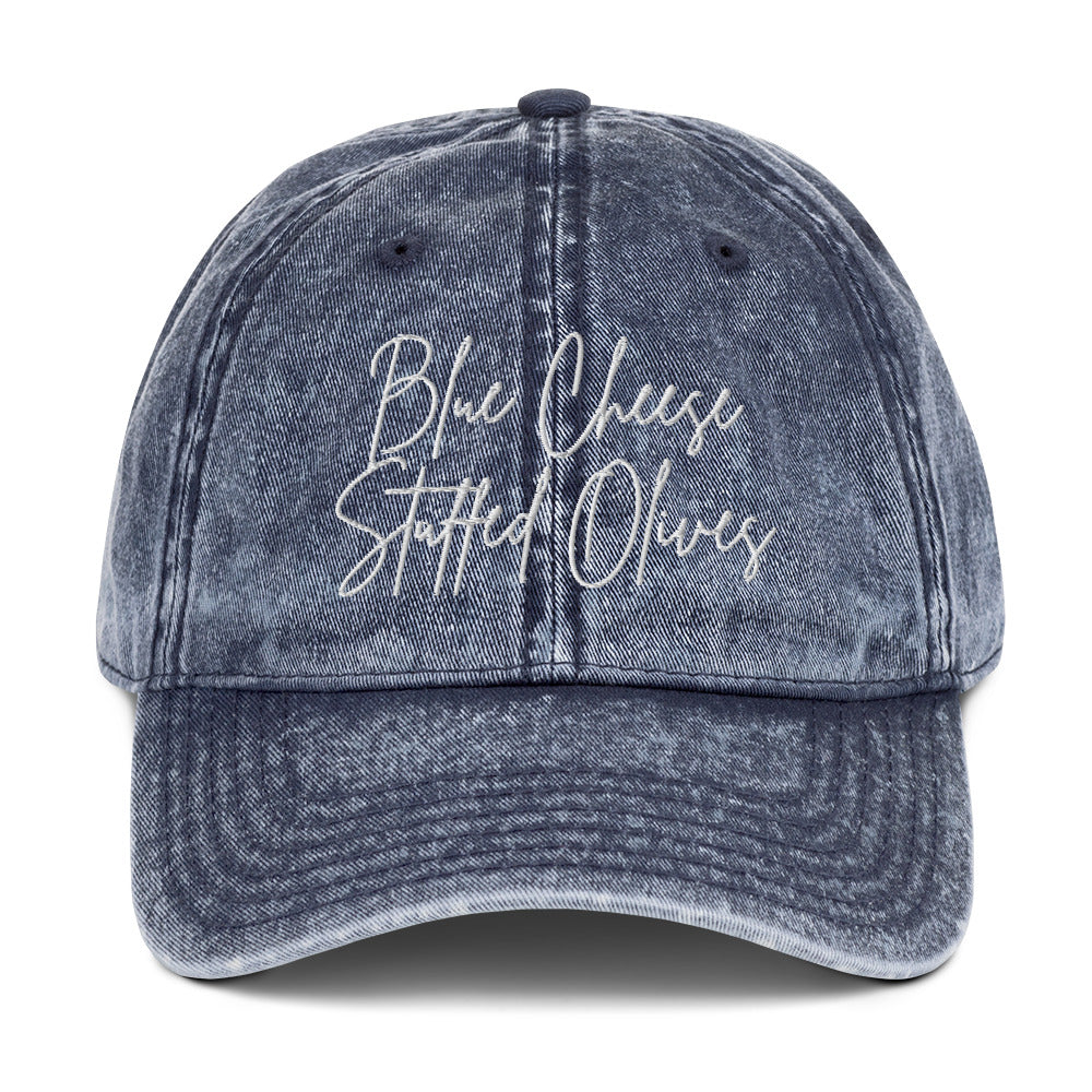 Blue Cheese Stuffed Olives Distressed Hat