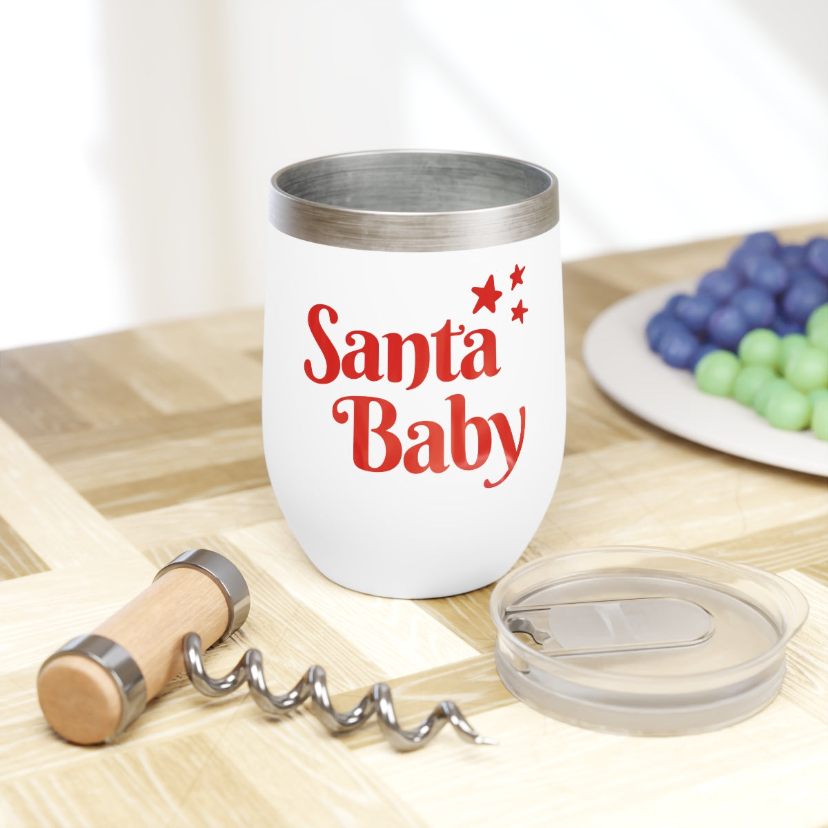 Santa Baby Wine Tumbler