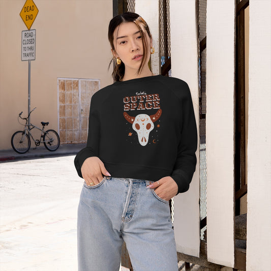 Outer Space Women's Cropped Pullover