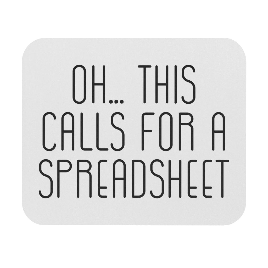 Spreadsheet Mouse Pad