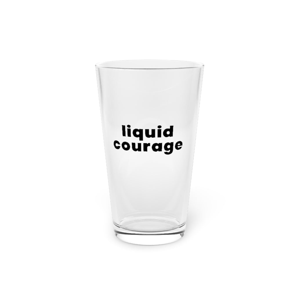Liquid Courage Pint Glass, 16oz