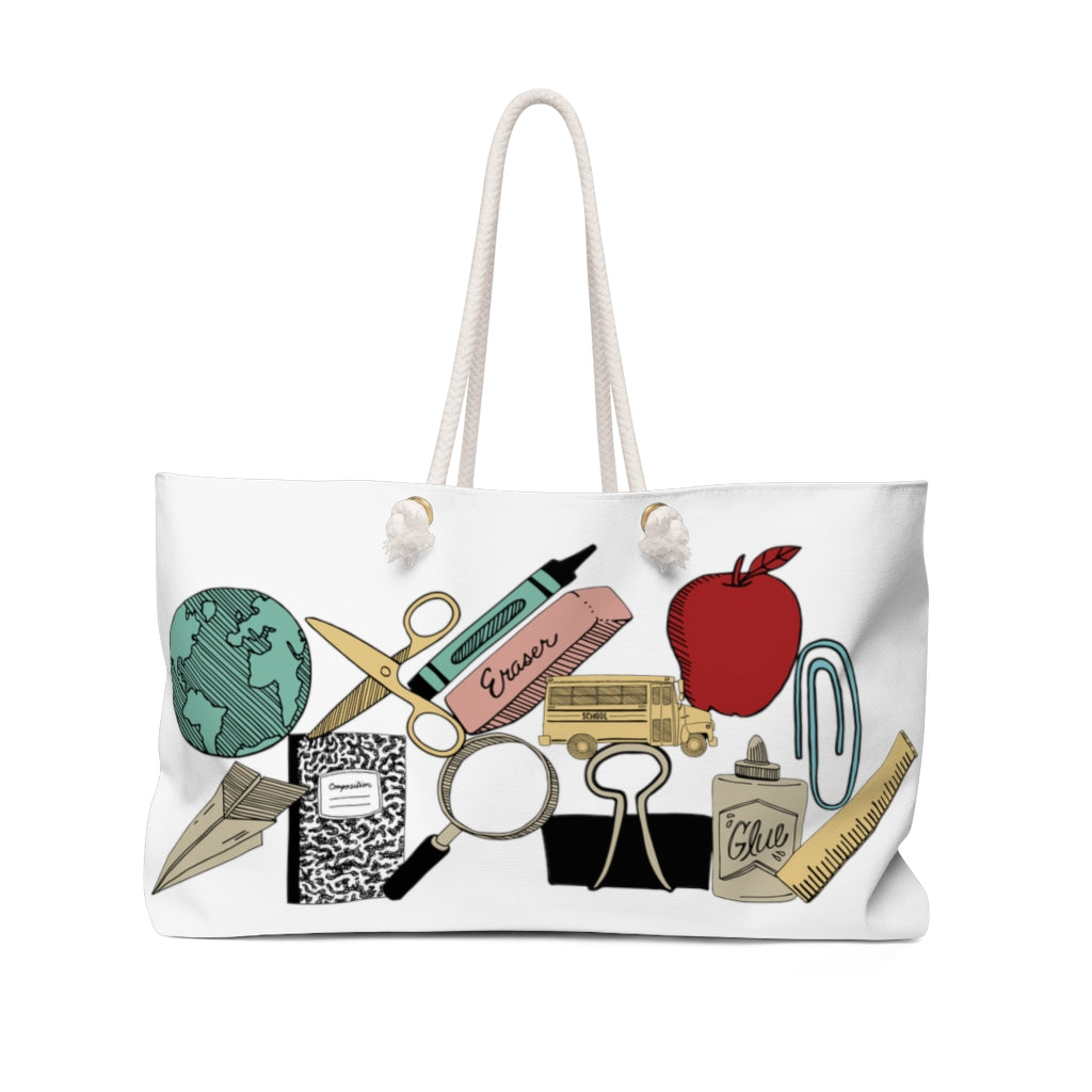 School Themed Tote Bag