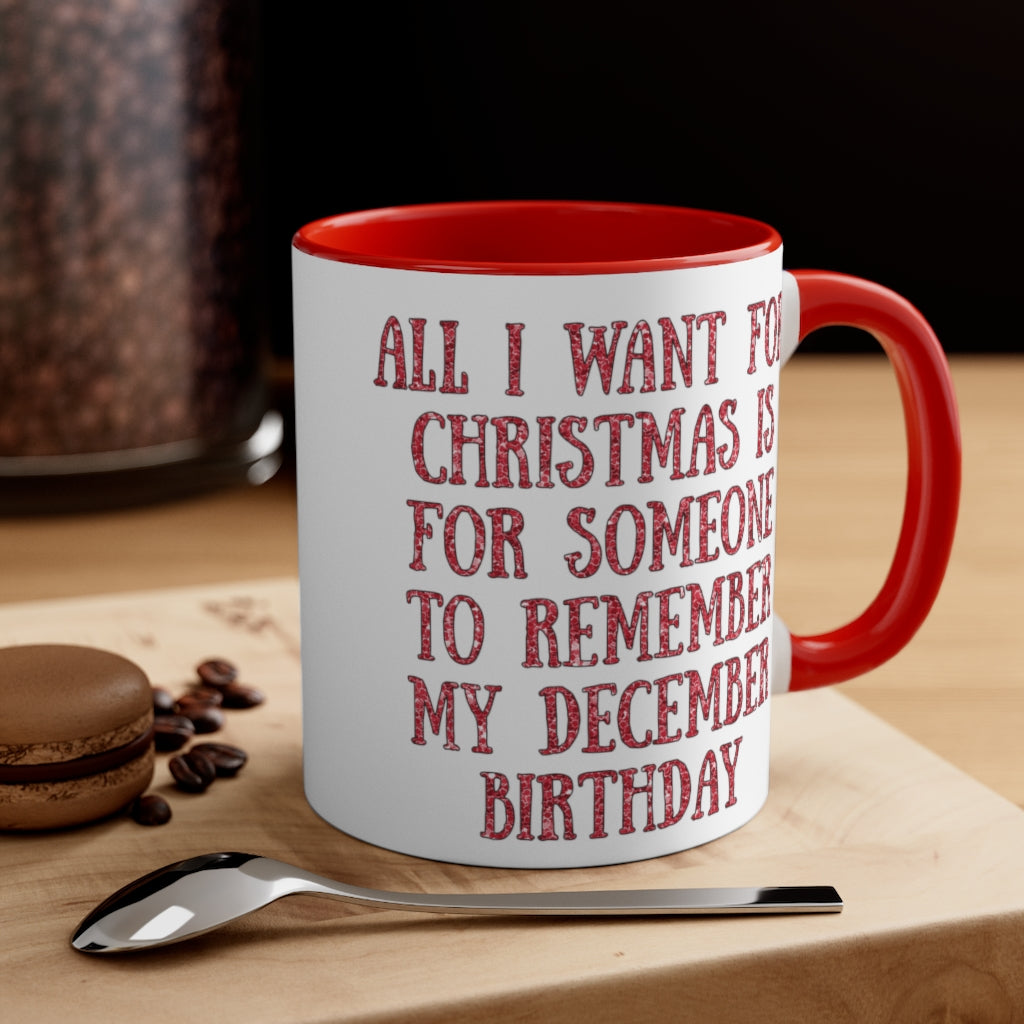 December Birthday Mug