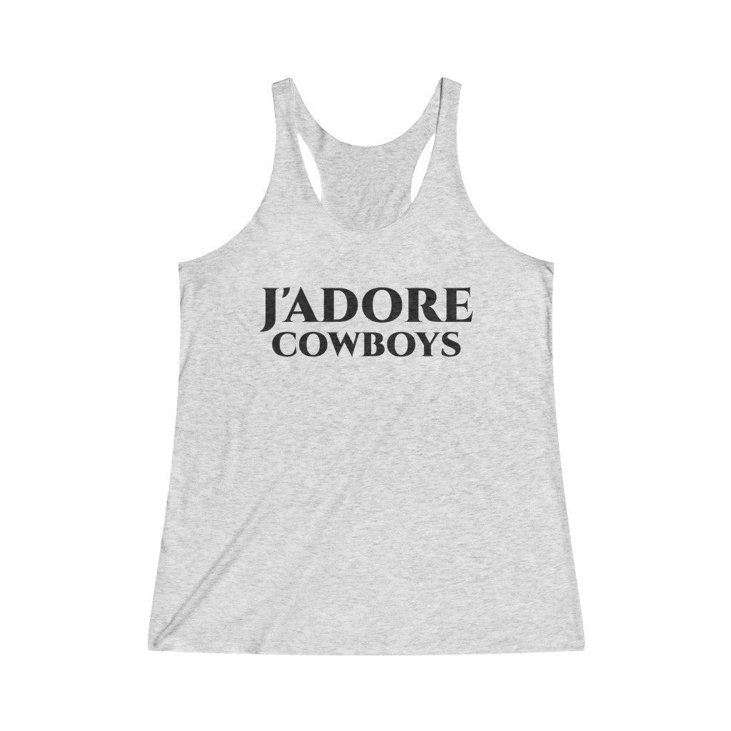 J'Adore Cowboys Racerback Tank
